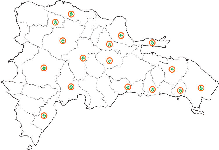 Nuestros sucursales y cuidades de servicio